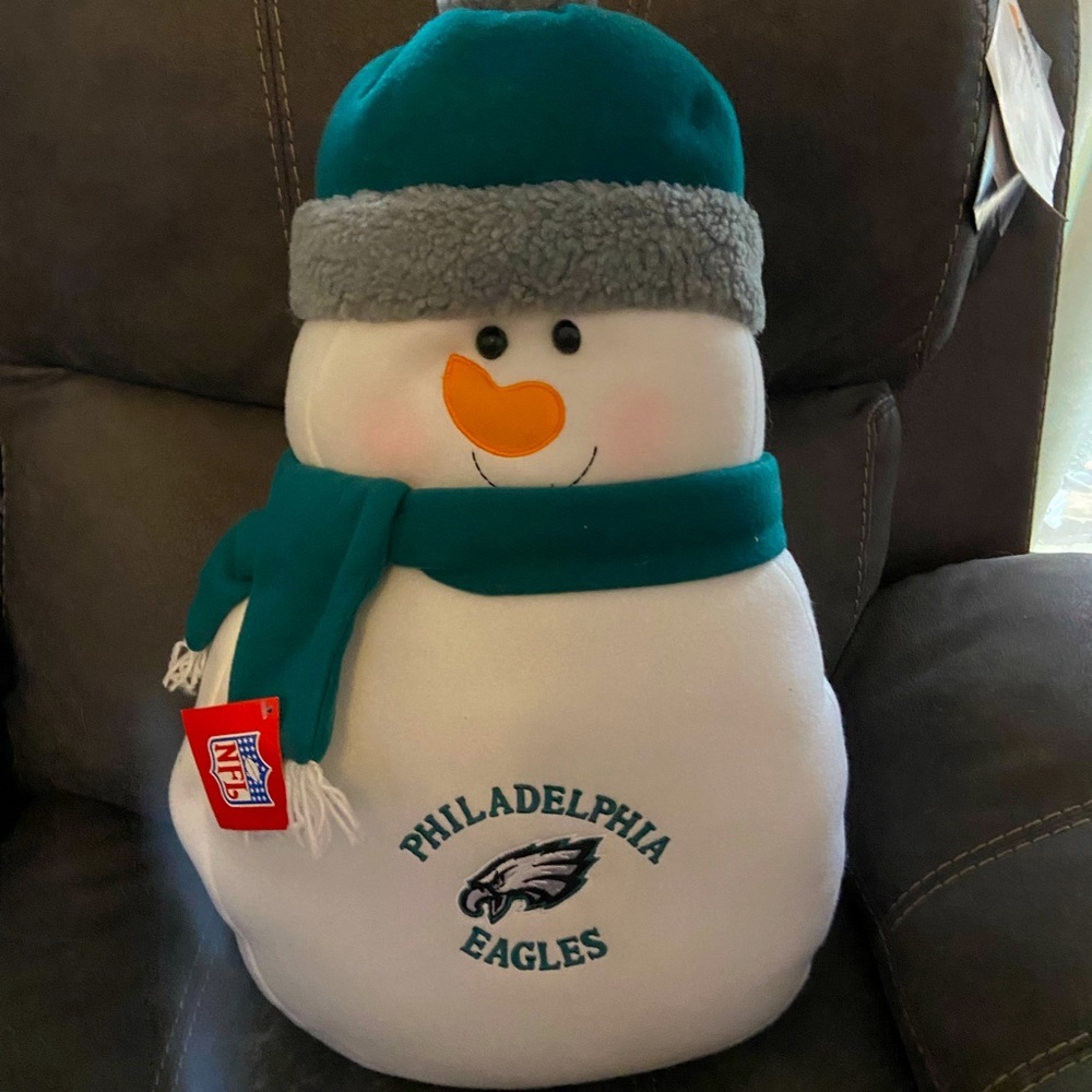 Philadelphia Eagles Snowman Plush new